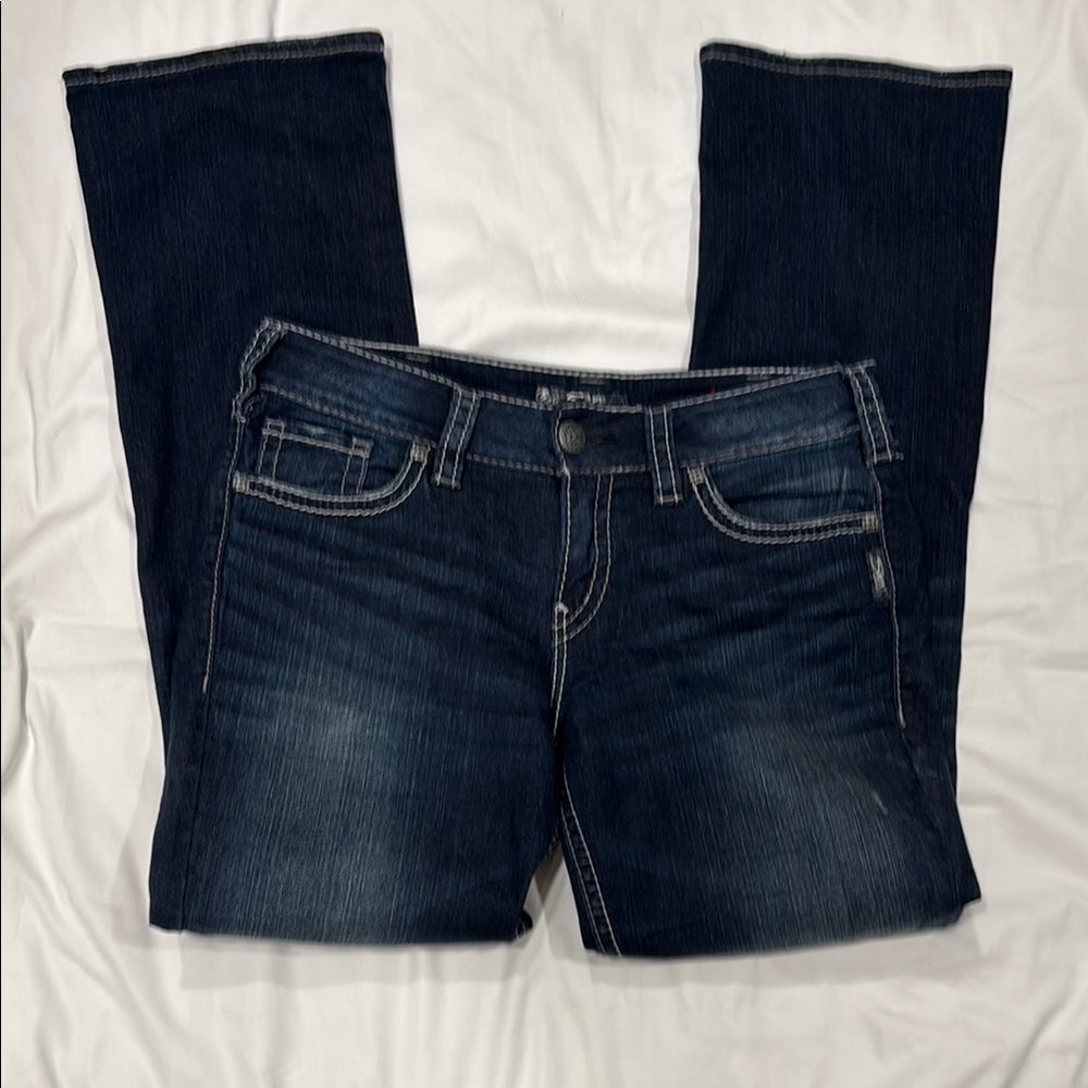 Silver Jeans Blue Straight Leg Jeans Classic Style